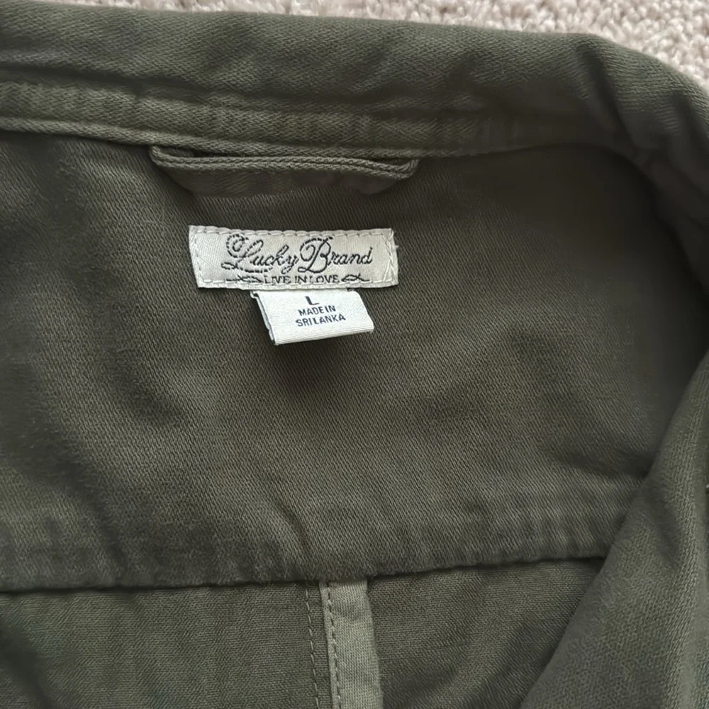 Women’s green Lucky Brand utility jacket - Picture 3 of 4